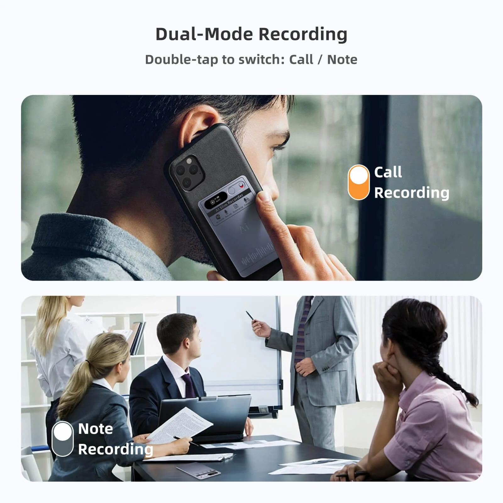AI Voice Recorder with App Control, Advanced AI Transcribe & Summarize with 64GB Memory, Note Voice Recorder, Audio Recorder for Meetings, Lectures, Interviews, Supports 118 Languages, Grey - Image 5