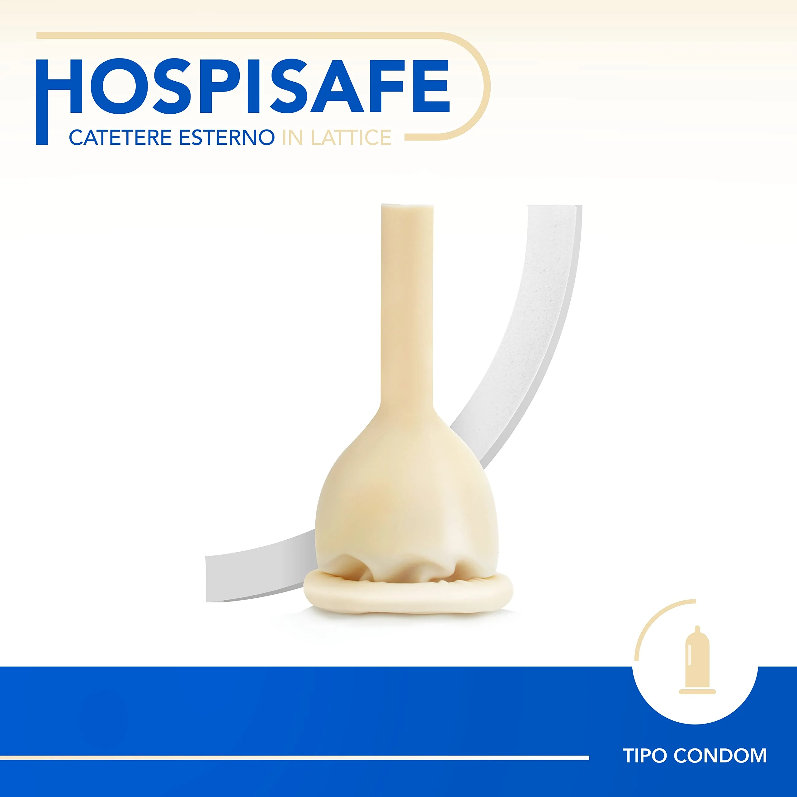 AIESI® HOSPISAFE External Latex Catheter for Men with Adhesive Strips Diameter 25 mm Individually Packed (Pack of 50) durchmesser 25 mm - Image 2