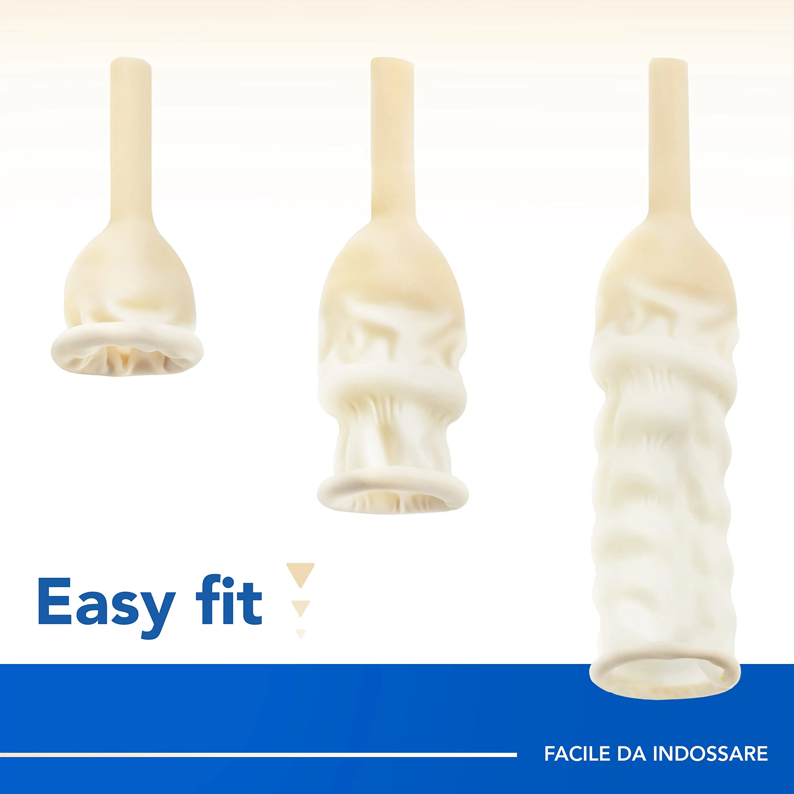 AIESI® HOSPISAFE External Latex Catheter for Men with Adhesive Strips Diameter 25 mm Individually Packed (Pack of 50) durchmesser 25 mm - Image 4