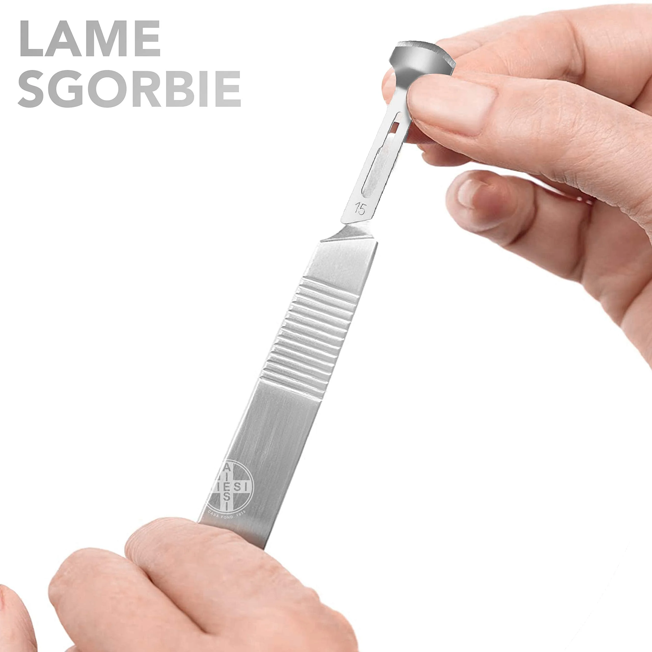 AIESI® Scalpel Handle (Scalpel Holder) Stainless Steel for Scalpel Blades No. 3 - Image 3