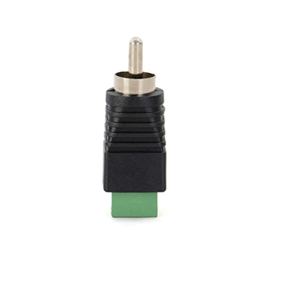 AILTECK RCA Cable Audio Adapter, Phono Speaker Wire to Male RCA Connector Adapter Plug, AV Screw Terminal solderless Adapter(2-Pack) 2-PACK - Image 2