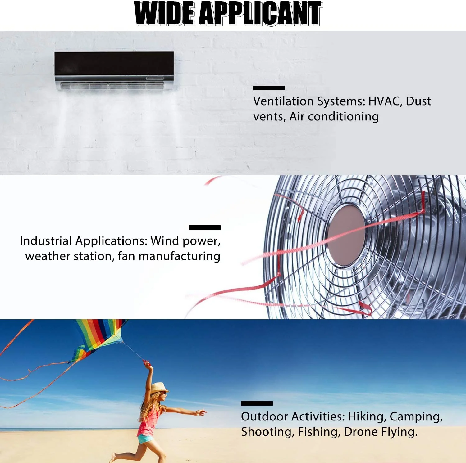 AIOMEST Bluetooth Anemometer Wind Meter with App, Portable Air Speed Meter AI-100APP with Data Logger, RLT System, Wind Gauge, Air Flow Meter, Carry Bag AI-100APP with Bluetooth app connection - Image 6