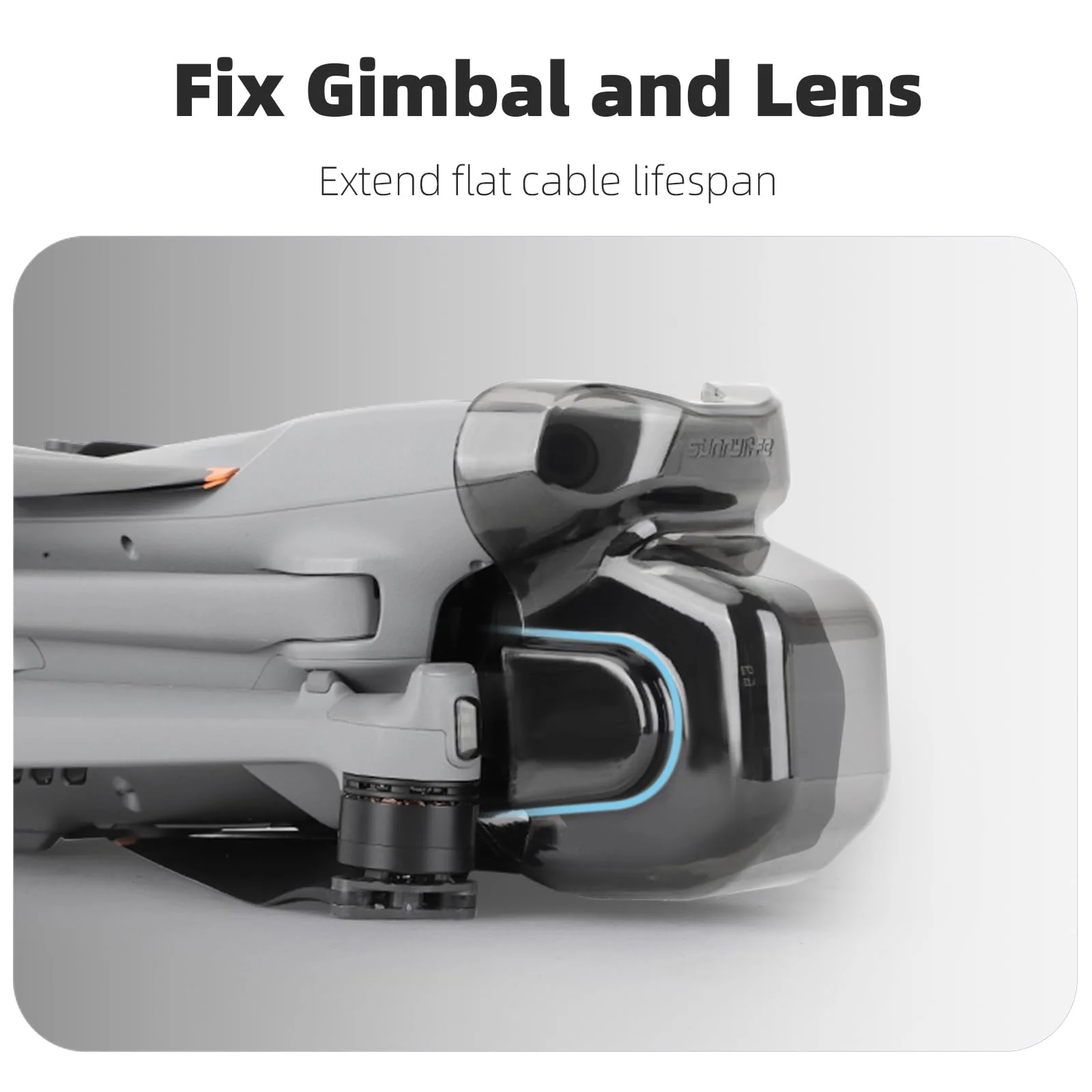 Air 3S Gimbal Protector, Camera Lens Cap Protective Lens Cover for DJI Air 3S Drone Accessories - Image 4