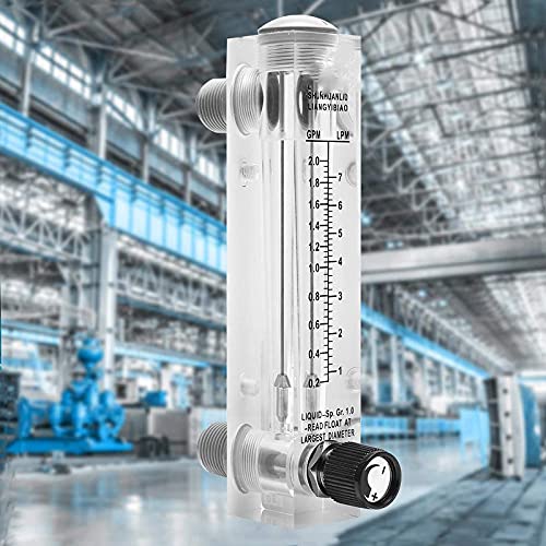 Air Gas Flow Meter, LZM-15T, 1-10 m3/h Flow Meter, Panel Air Gas Flow Type Flowmeter with Adjustable Control Valve for Gas/Oxygen/Air Flow Measurement - Image 6
