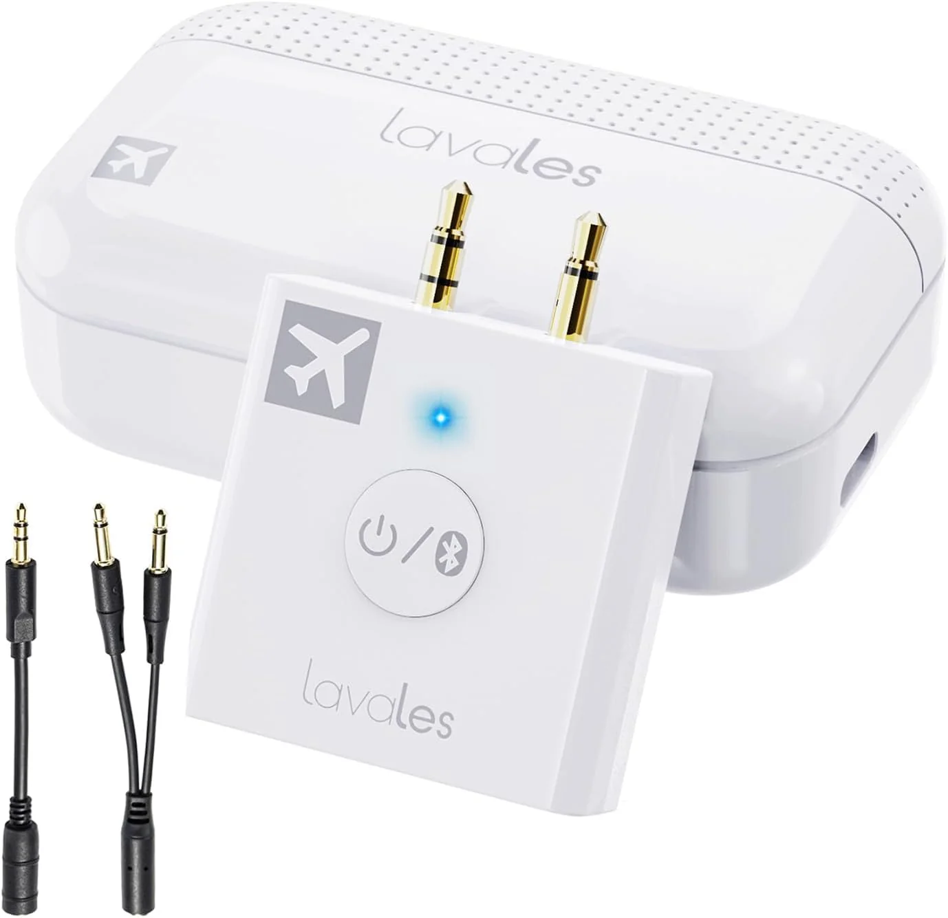 Airplane Bluetooth Adapter, 2 Headphones Support, 32Hrs Playtime, aptX Adaptive/Low Latency/HD Wireless Audio Transmitter for Airpods & Bluetooth Headphones, Use for Travel Flight - Image 7