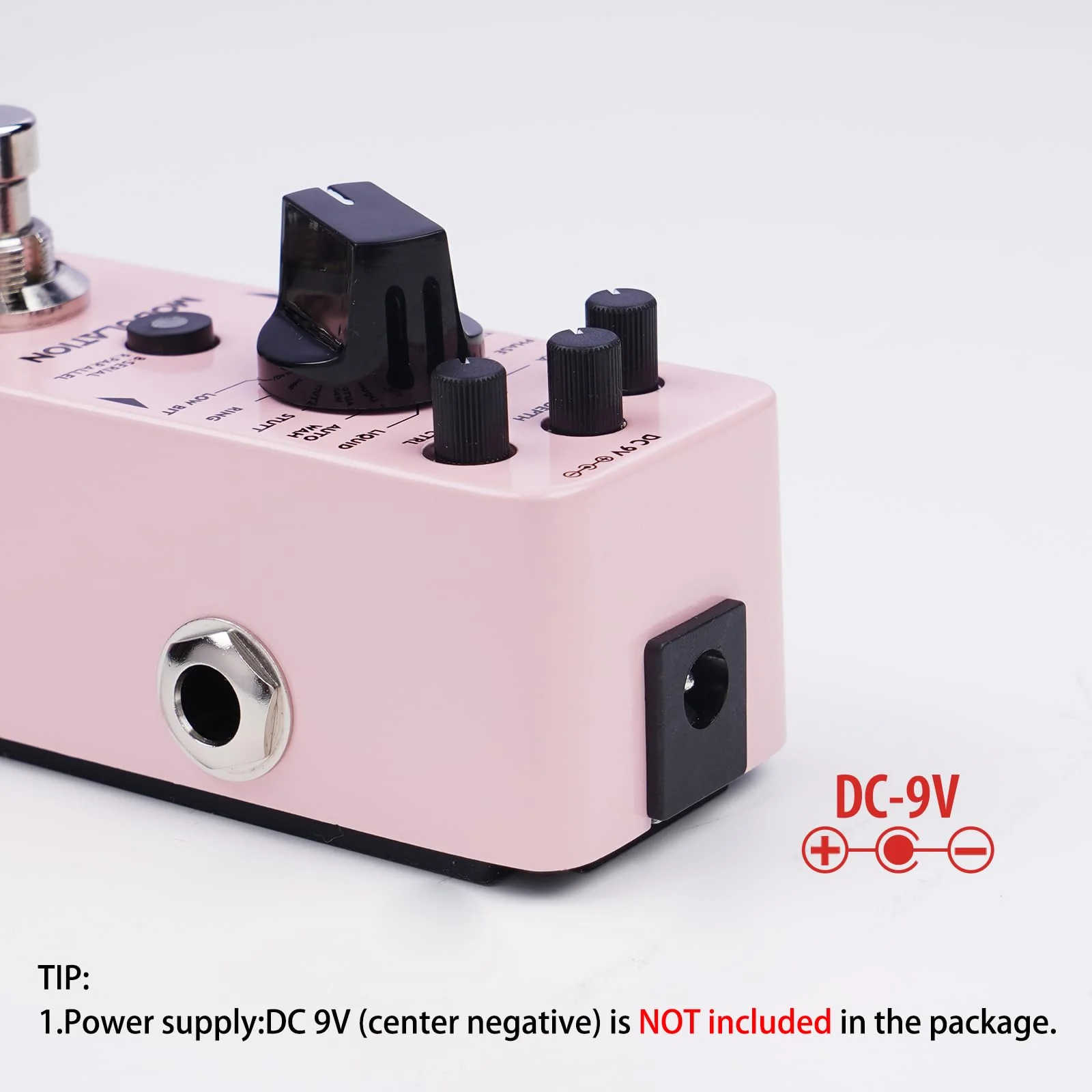 AITONE Modulation Pedal for Electric Guitar with Chorus Flanger Tremolo Phaser Vibrato Multi Digital Guitar Pedals 11 Modulation Modes (AT-03) Light pink - Image 6