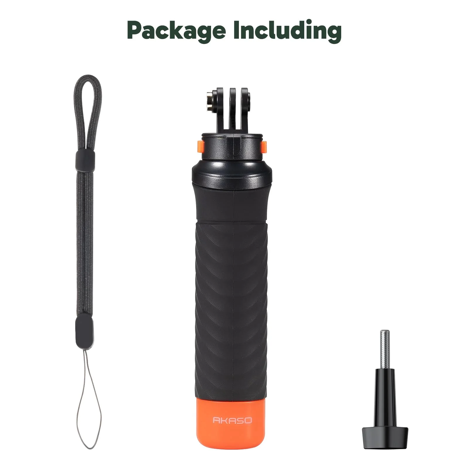AKASO Waterproof Floating Hand Grip Compatible with AKASO Action Camera EK7000/Brave 4/Brave 7 LE/Brave 7/Gogro Hero12/11/10/ 9/Max/DJI Osmo Action, Handle Mount Accessories for Water Sports, Black - Image 7