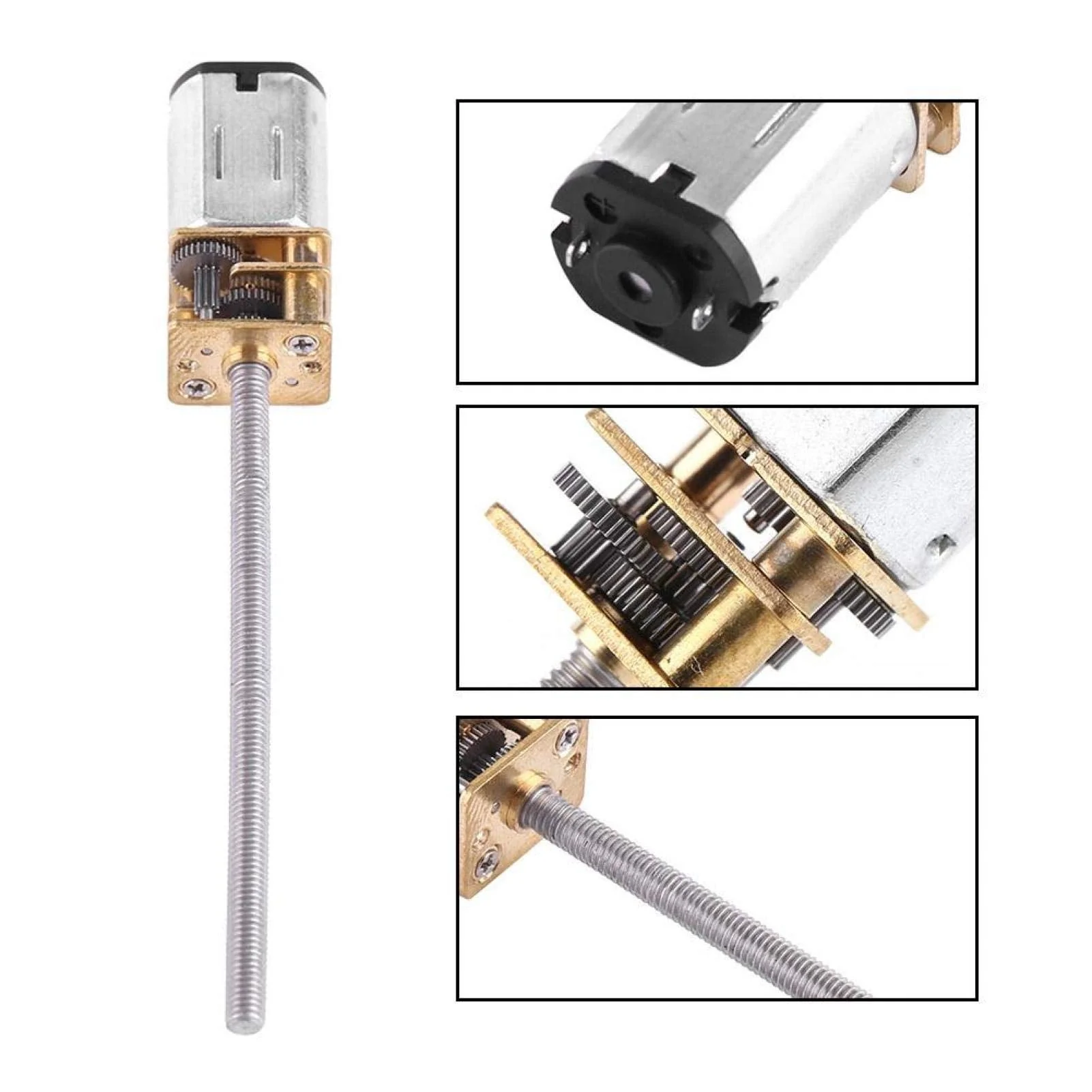 Akozon 6 V Gear Motor with Long M3 55 mm Screw Thread Output Shaft Speed Reduction Gear Motor 30/60/100/150/200/300/40/500 RPM (300 RPM) 300 rpm. - Image 6