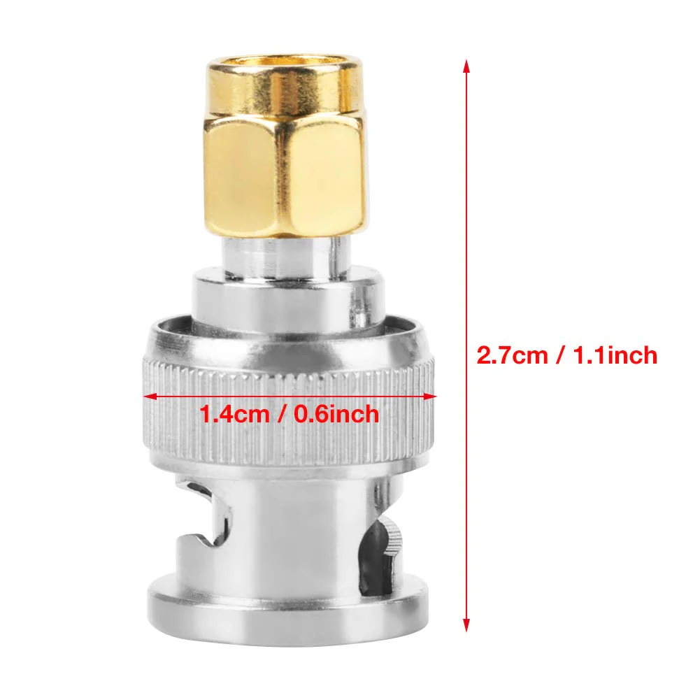 Akozon BNC Male to SMA Male Type Male Adapter Test Converter Pack of 2 - Image 8