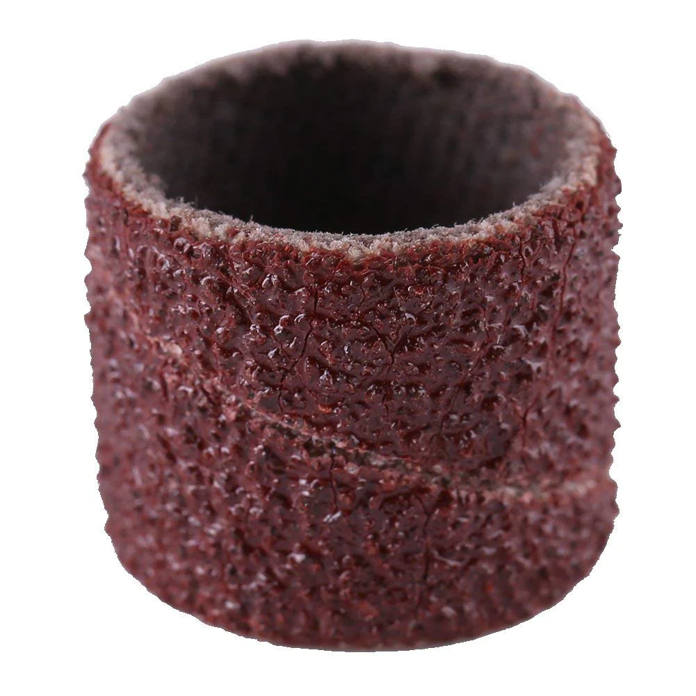 Akozon Sanding Cylinders, Pack of 100 Drum Grinding + 1 Piece Connecting Rod Mandrel for Rotary Drll Sandpaper Bands Spindle Sleeves Woodworking Polishing Kit 80/320/600 Grit (80#) 80# - Image 9