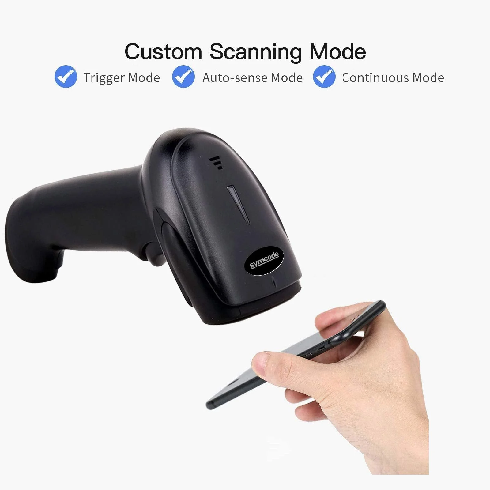 Alacrity 1D 2D Barcode Scanner with Adjustable Stand Handheld Handsfree USB QR Barcode Reader Wired Plug and Play Automatic Scanning Available CMOS Image Bar Code Reader 2D with Stand USB - Image 4