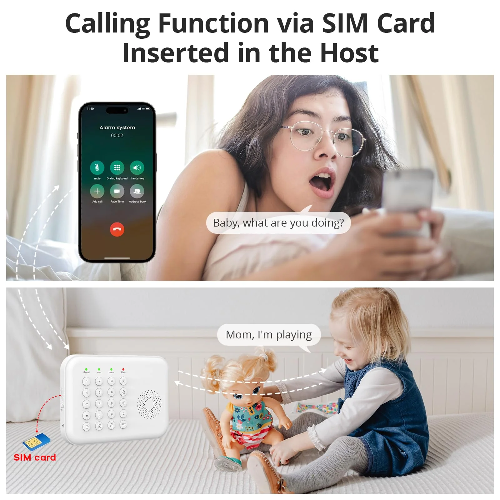 Alarm System for Home Security,WiFi+GSM/4G Instant App Alerts Smart Wireless Door & Window Alarms for Home,Remote or Smart Life/Tuya APP Control,Compatible with Alexa or Google Easy to Install A01-A-5Pcs - Image 4