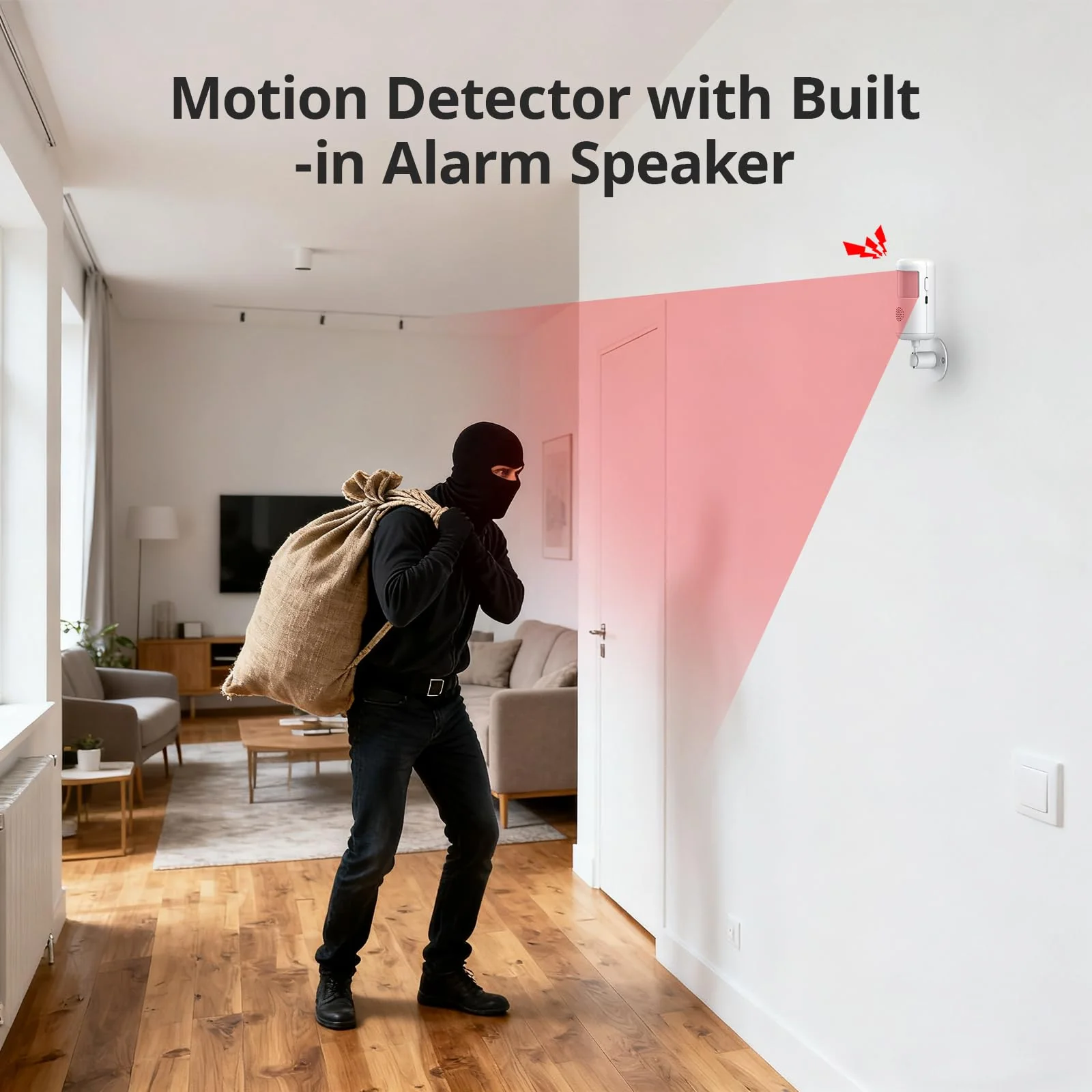 Alarm System for Home Security,WiFi+GSM/4G Instant App Alerts Smart Wireless Door & Window Alarms for Home,Remote or Smart Life/Tuya APP Control,Compatible with Alexa or Google Easy to Install A01-A-5Pcs - Image 7