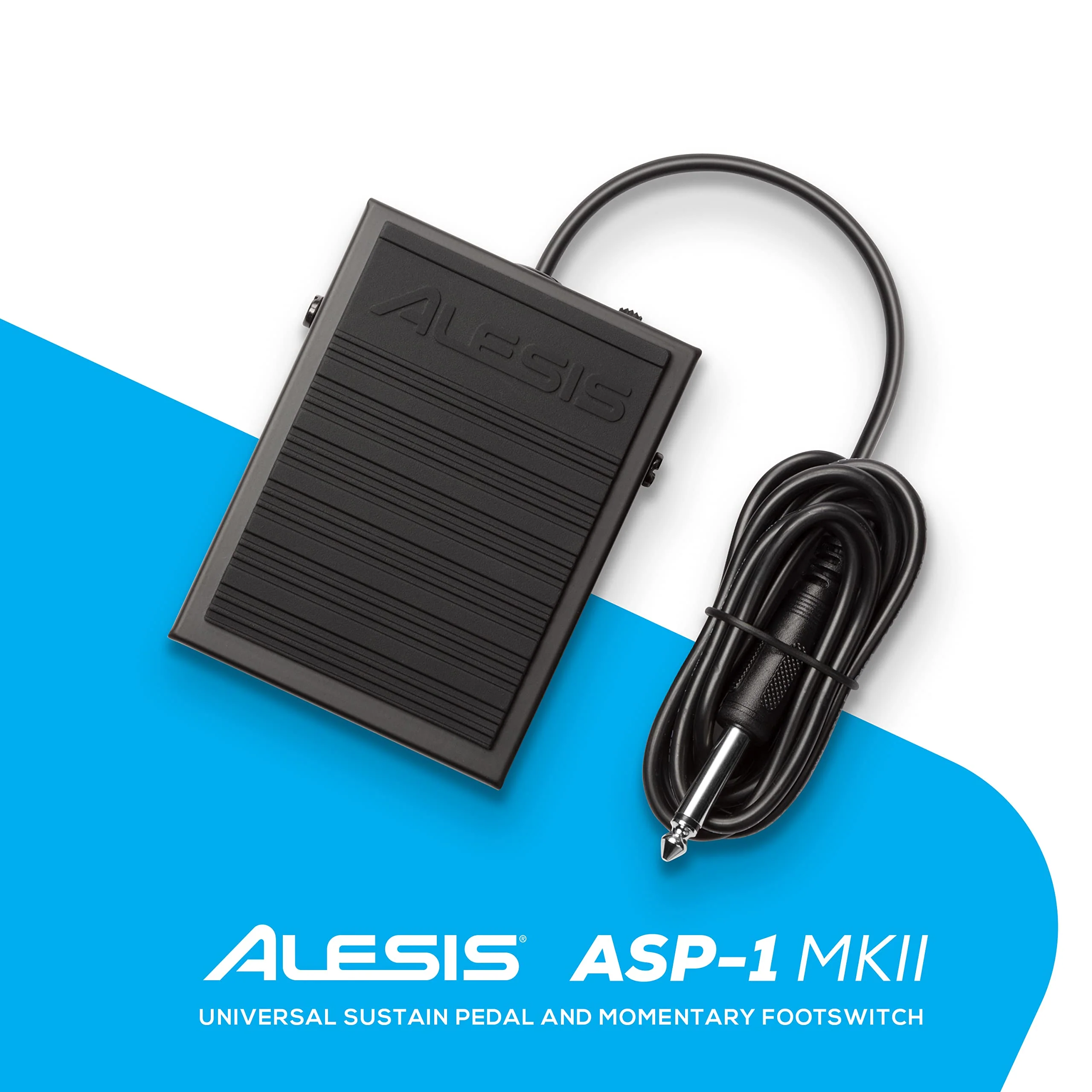 Alesis ASP-1 MKII Universal Sustain Pedal and Momentary Footswitch with 5ft Cable and Non Slip Bottom black - Image 7