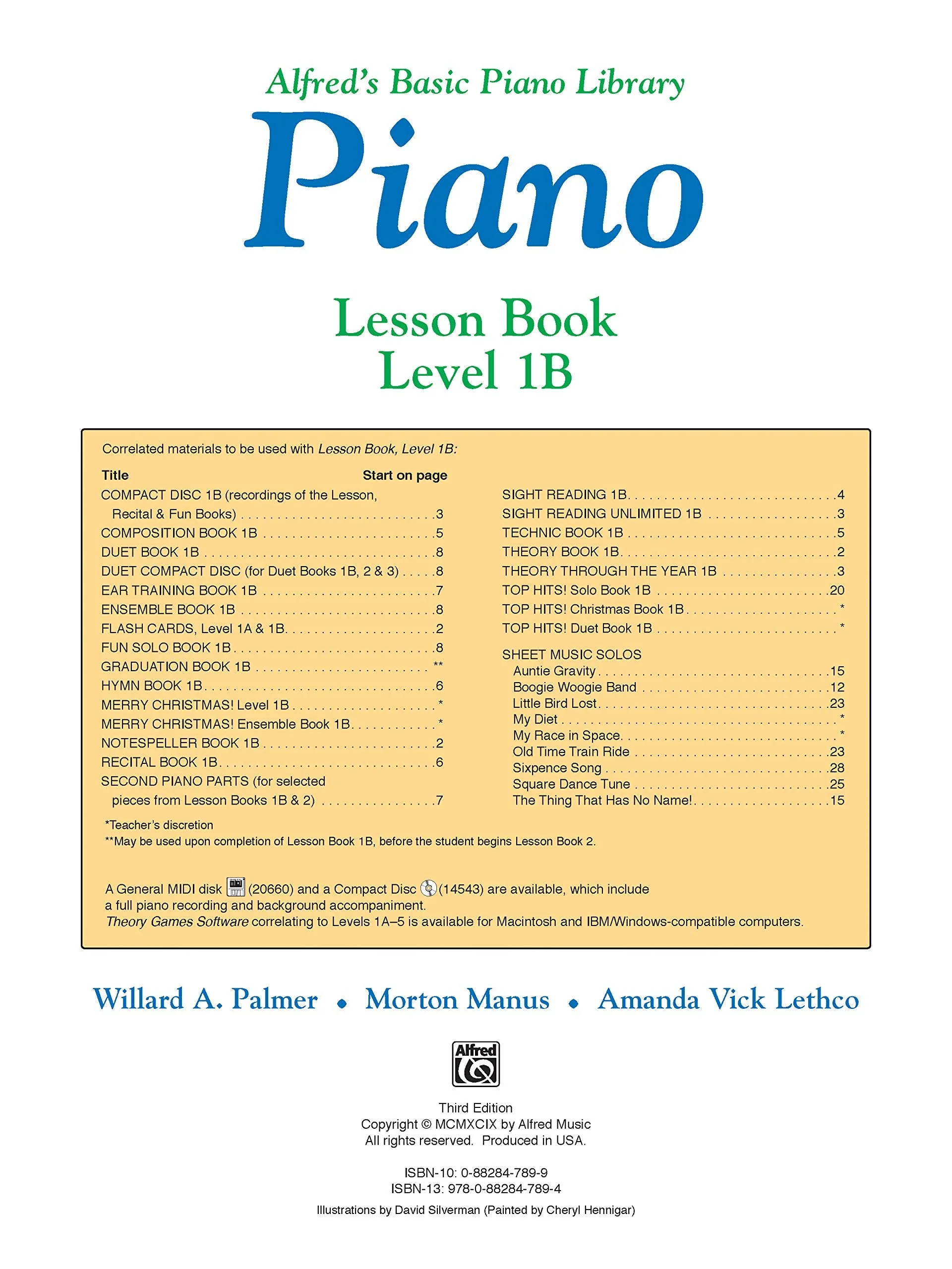 Alfred's Basic Piano Library Lesson Book, Bk 1B (Alfred's Basic Piano Library, Bk 1B) - Image 3