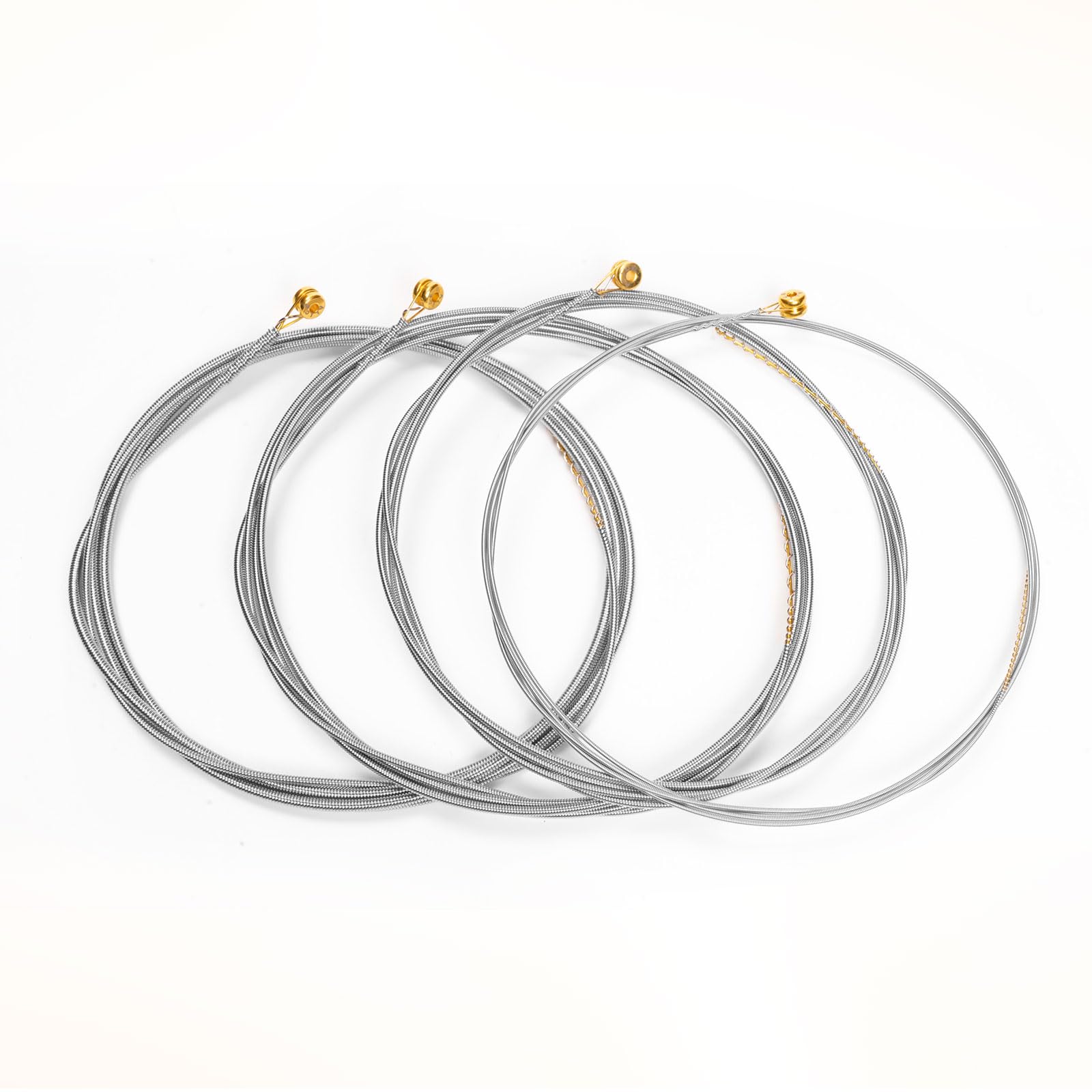 Alice Bass Guitar String 4 Strings Set, Hexagonal Core with Nickel Alloy Winding, 040-95 Light Gauge, Saturated & Warm Sliver&Gold Ball End Professional 40-95(4 Strings) - Image 3