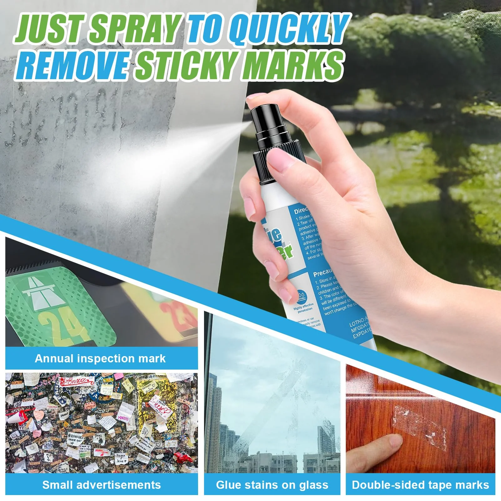Allony Sticker Remover, Adhesive Residue Remover, Window Frame, Superglue Remover, Sticker Effectively Removes Stickers and Labels from Surfaces 120 ml - Image 6
