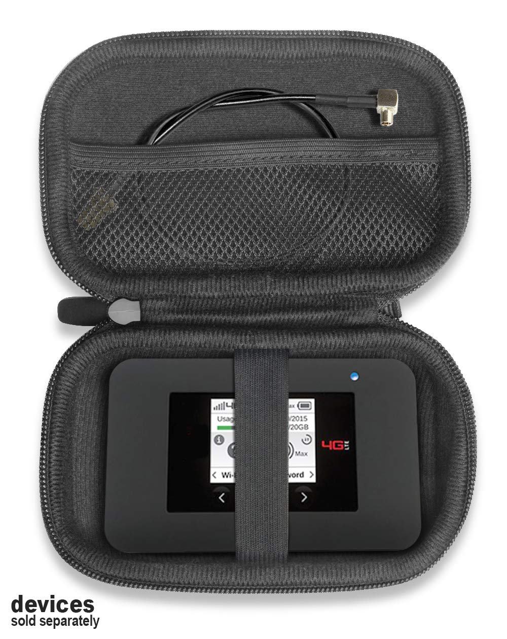 Alltravel Wifi Hotspot Booster Case for 4G LTE Wi-Fi Mobile Hotspots like Alcatel LINKZONE, Verizon Jetpack, GlocalMe, ZTE, Huawei, Netgear, At&t, Sprint, T-Mobile, Skyroam, Solis, mesh pocket - Image 5