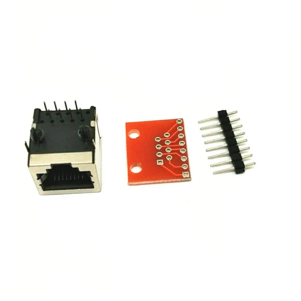Almencla Pack of 10 8P8C Female Connectors and Connectors Plate Connector Breakout Board for Ethernet Sockets - Image 4
