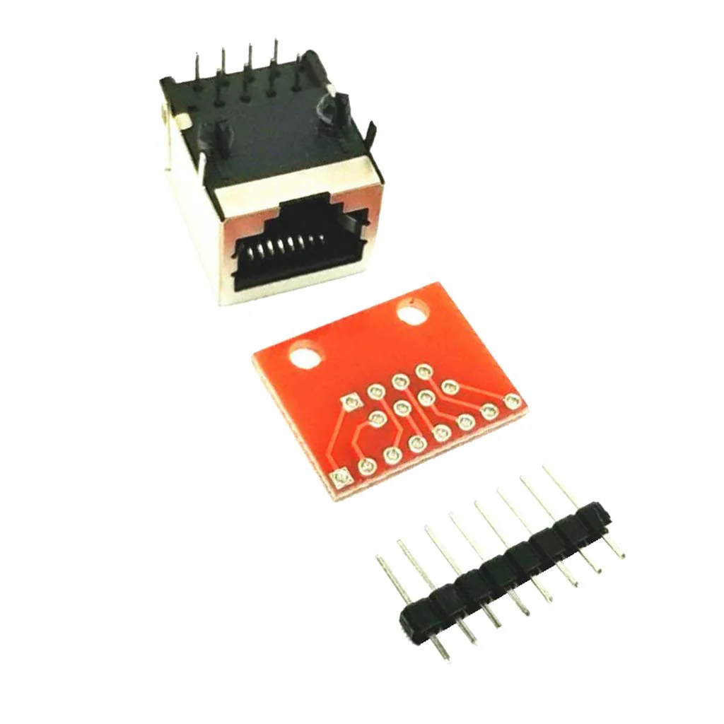 Almencla Pack of 10 8P8C Female Connectors and Connectors Plate Connector Breakout Board for Ethernet Sockets - Image 5