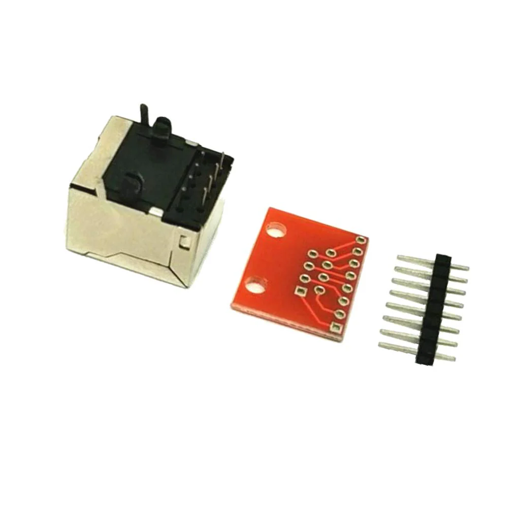 Almencla Pack of 10 8P8C Female Connectors and Connectors Plate Connector Breakout Board for Ethernet Sockets - Image 6