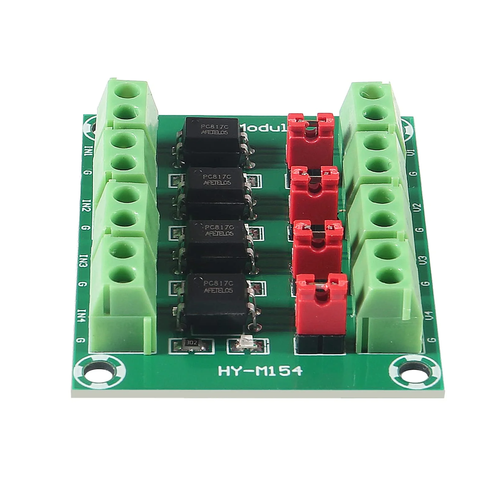 ALMOCN 4 Channel Optocoupler PC817 Insulation Board Voltage Converter Adapter Module 3.6-30V Driver Photoelectric Insulated Module 4-channel optocoupler - Image 6