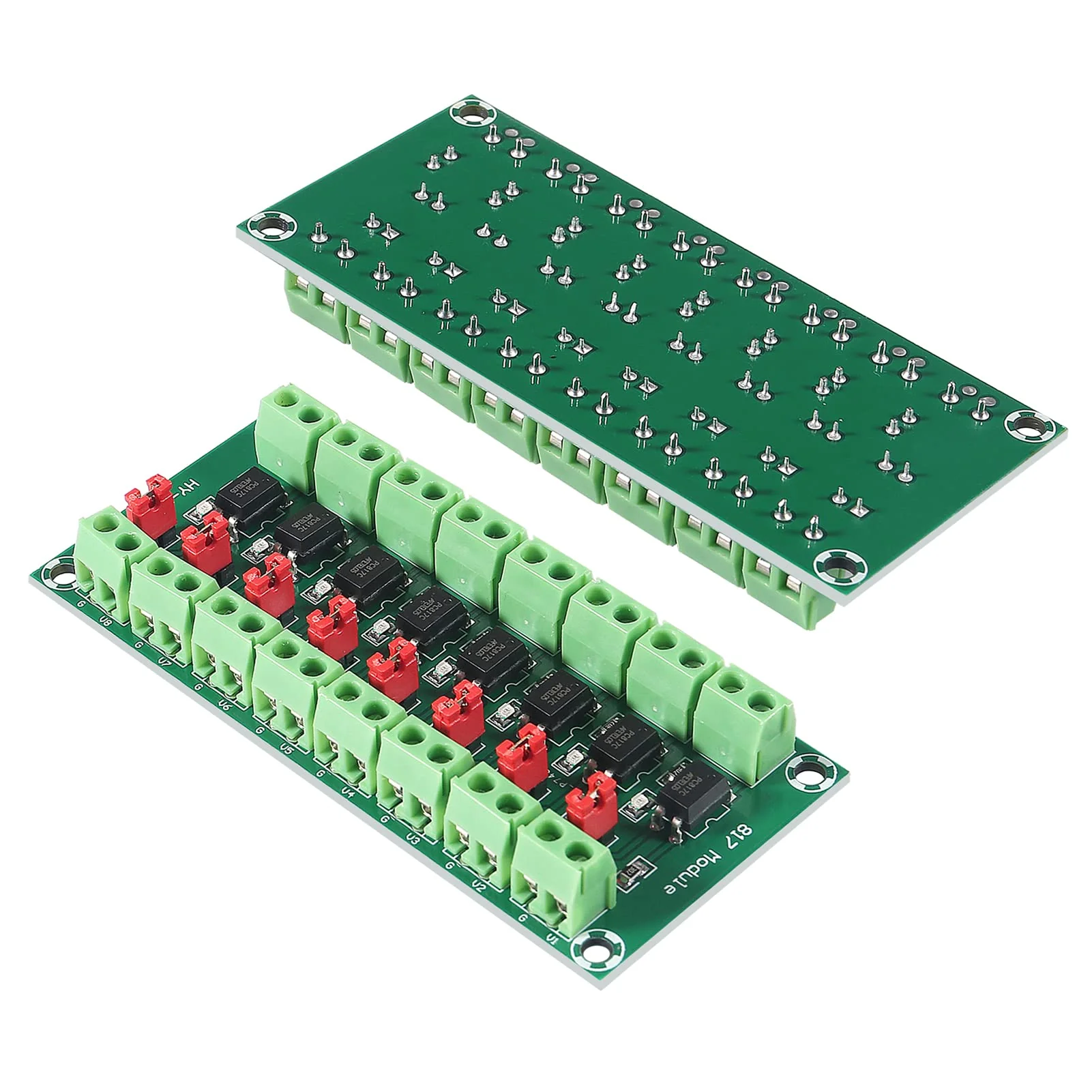 ALMOCN 4pcs 8 Channel Optocoupler PC817 8 Channel Disconnect Board Voltage Converter Adapter Module 3.6-30V Driver Photoelectric Insulated Module (8 Channel Optocoupler) - Image 6