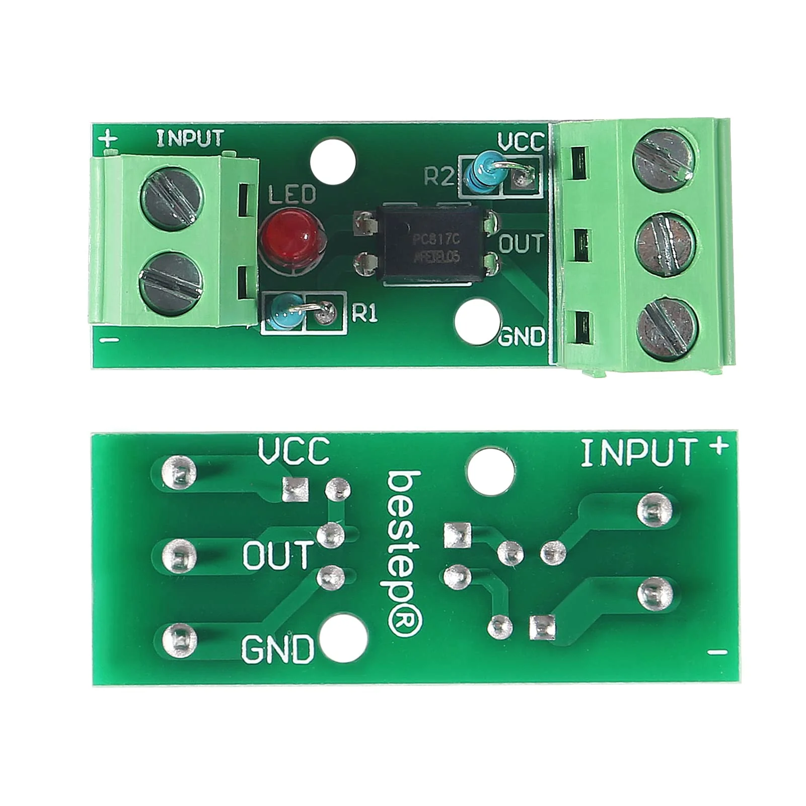 ALMOCN Pack of 4 1 Channel Optocoupler PC817 1 Channel Insulation Board Voltage Converter Adapter Module 3.6-30V Driver Photoelectric Insulated Module (1CH Optocoupler) - Image 2