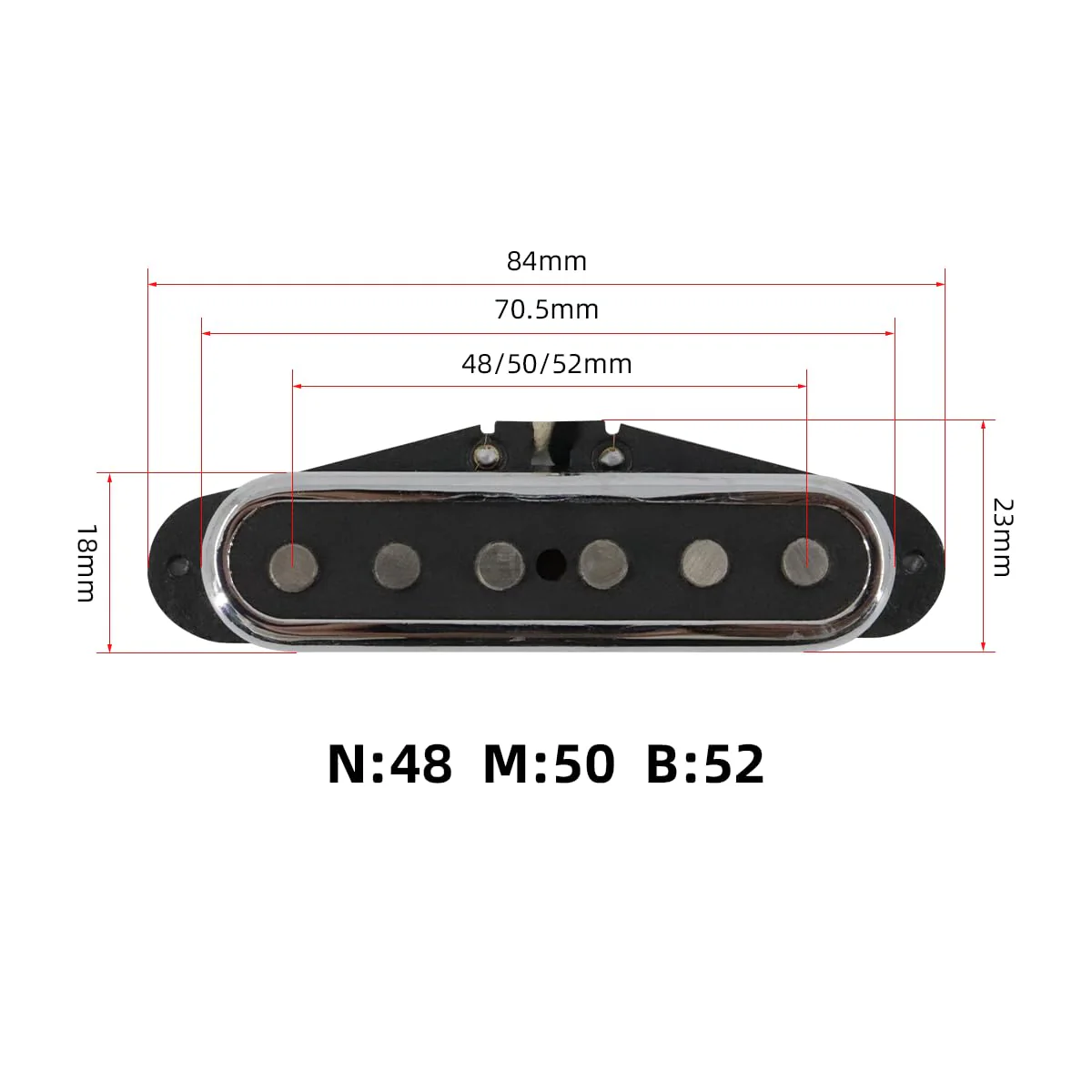 Alnico 5 Strat Pickup Single Coil Pickups Open Style Neck/Middle/Bridge Pickup Set for Stratocaster Electric Guitar Parts Replacement (Chrome Cover) Chrome Cover - Image 7
