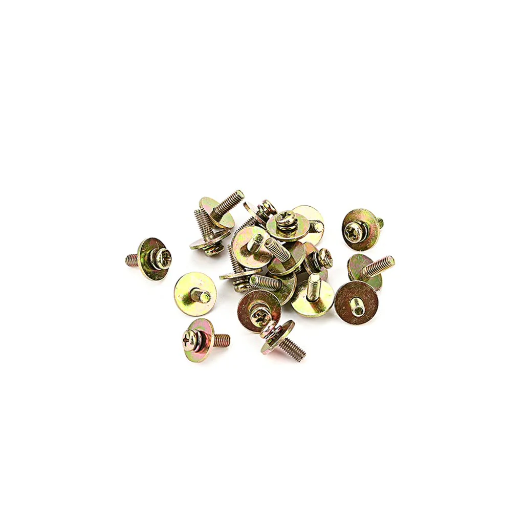 Alnicov 20pcs Metal Drum Set Lug Claw Hook Mount Screws With Washer for Snare/Tom/Bass Drum Lugs - Image 4