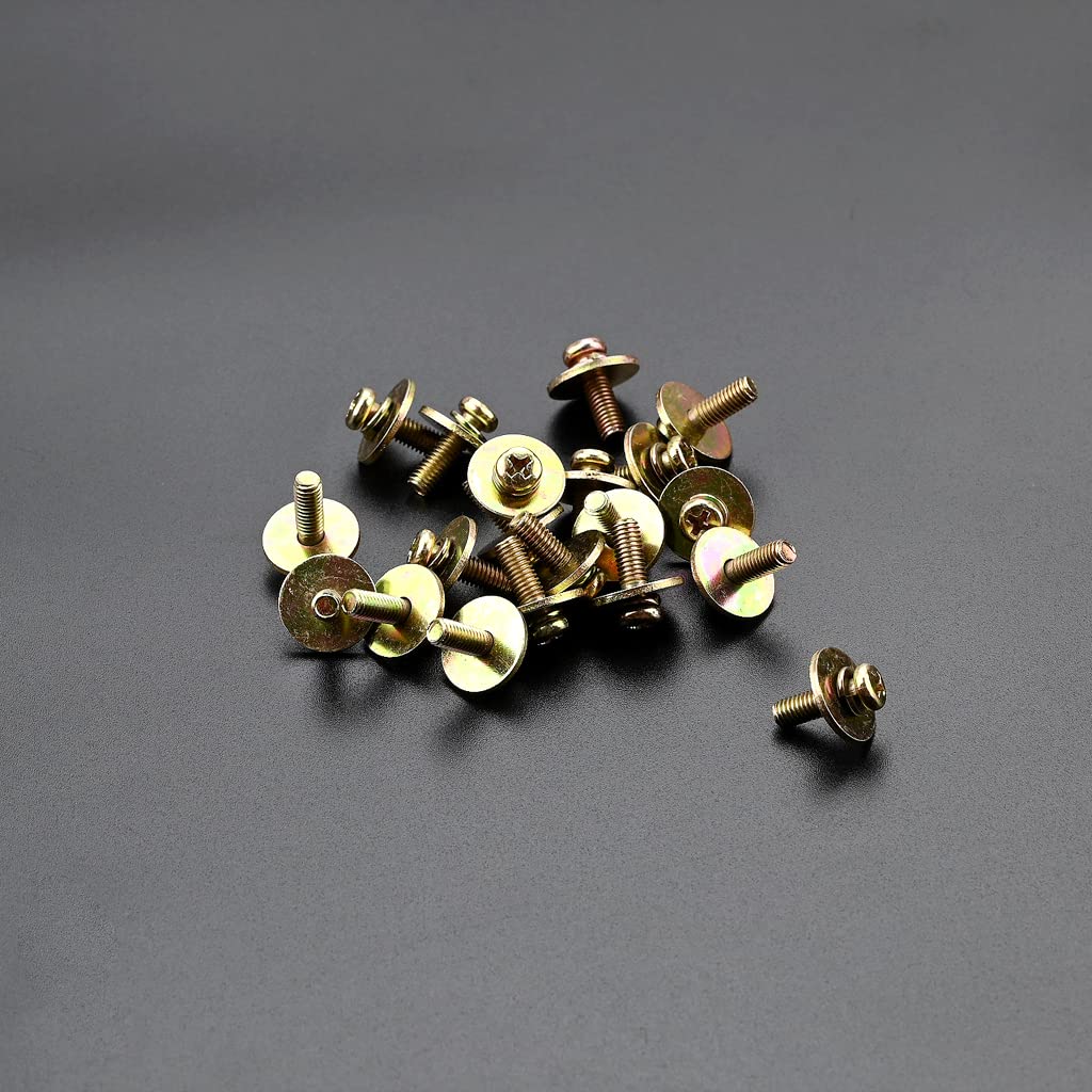 Alnicov 20pcs Metal Drum Set Lug Claw Hook Mount Screws With Washer for Snare/Tom/Bass Drum Lugs - Image 6