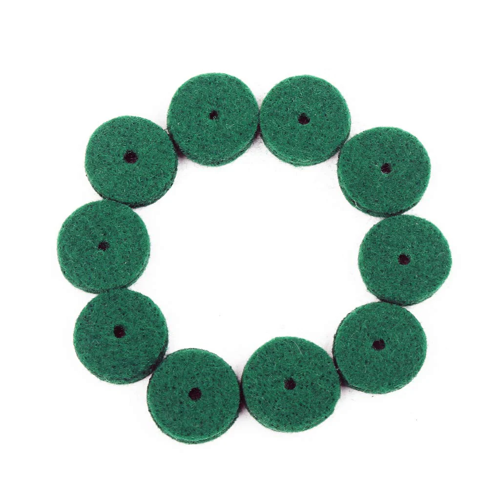 Alnicov 22MM Piano Felt Front Rail Regulating Punchings Green Keyboard Balance Washers Repair Parts Pack of 90 - Image 2