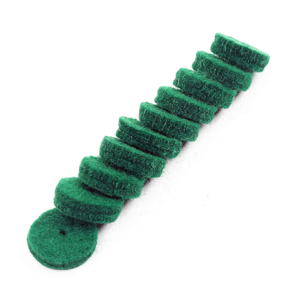 Alnicov 22MM Piano Felt Front Rail Regulating Punchings Green Keyboard Balance Washers Repair Parts Pack of 90 - Image 4