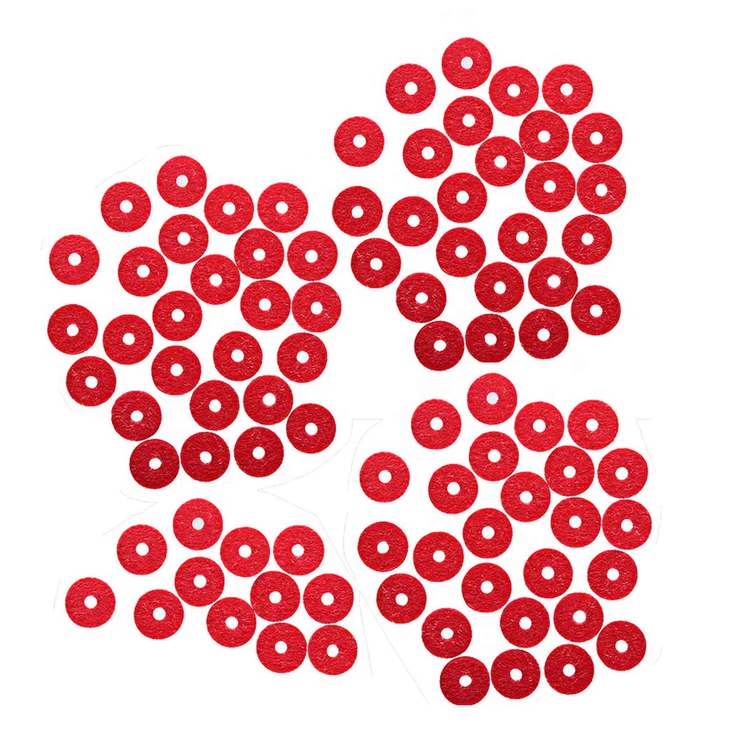 Alnicov 90PCS 12.5MM Piano Felt Front Rail Regulating Punchings Red Keyboard Balance Washers Repair Parts - Image 4