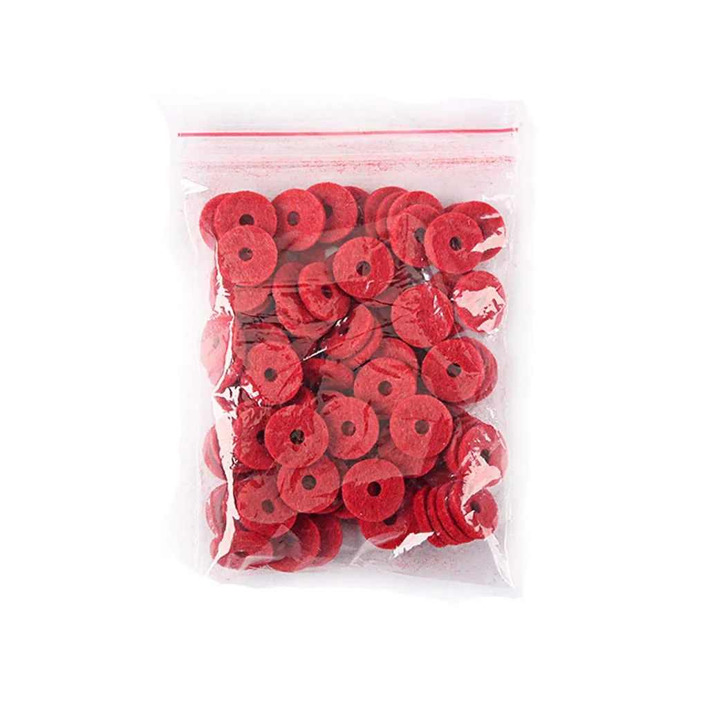 Alnicov 90PCS 12.5MM Piano Felt Front Rail Regulating Punchings Red Keyboard Balance Washers Repair Parts - Image 5
