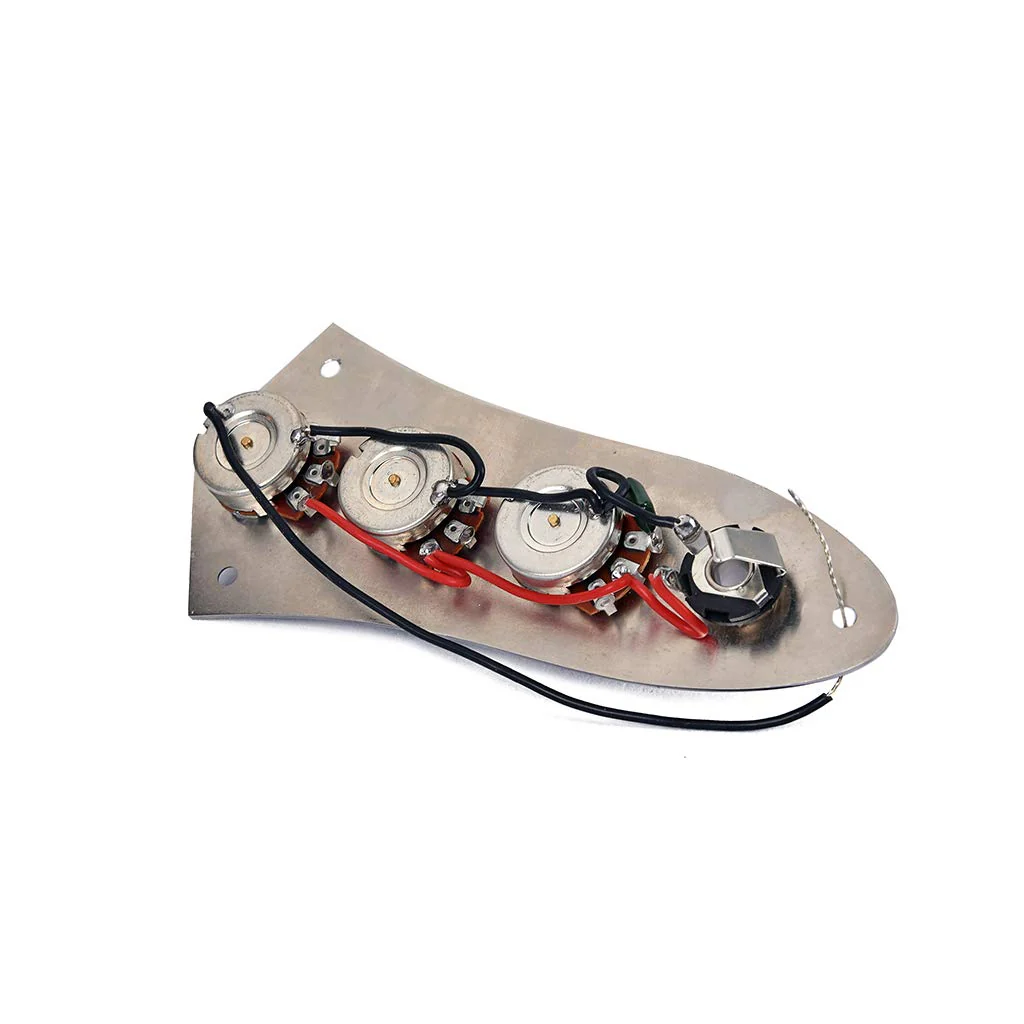 Alnicov Electric Guitar Wired Loaded Control Plate Harness Switch Knobs for JB Jazz Bass Replacement Parts - Image 6