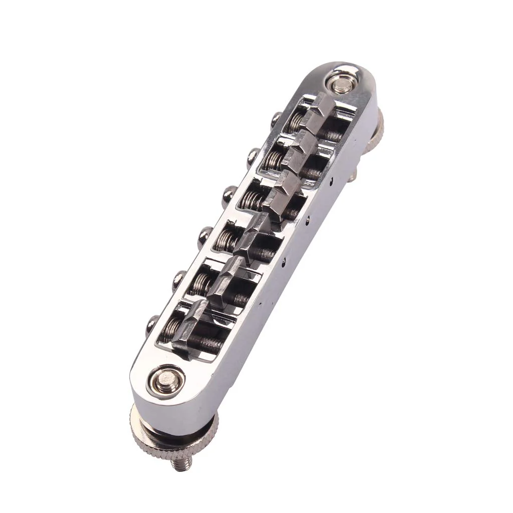 Alnicov Guitars Bridge Tune o Matic TOM Nashville Bridge for Guitars Parts Chrome - Image 3