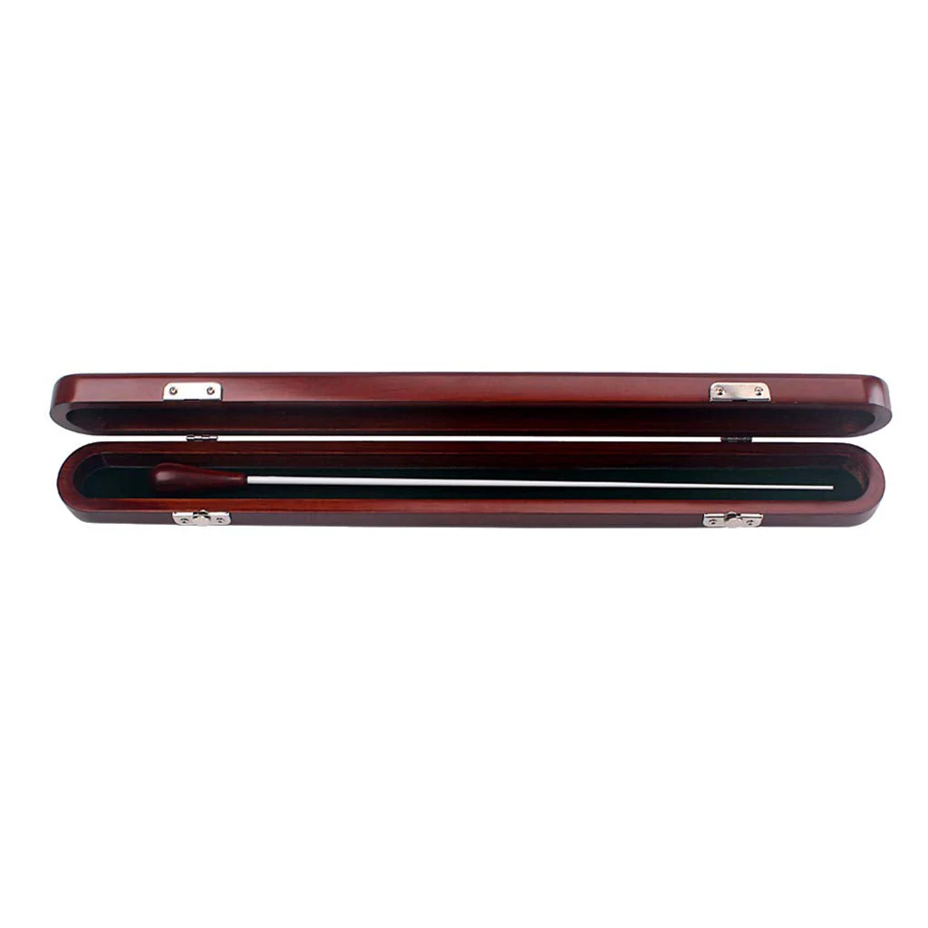 Alnicov Red Wood Conductor Music Baton Wooden Box Case with Baton Handmade Musical Parts - Image 2