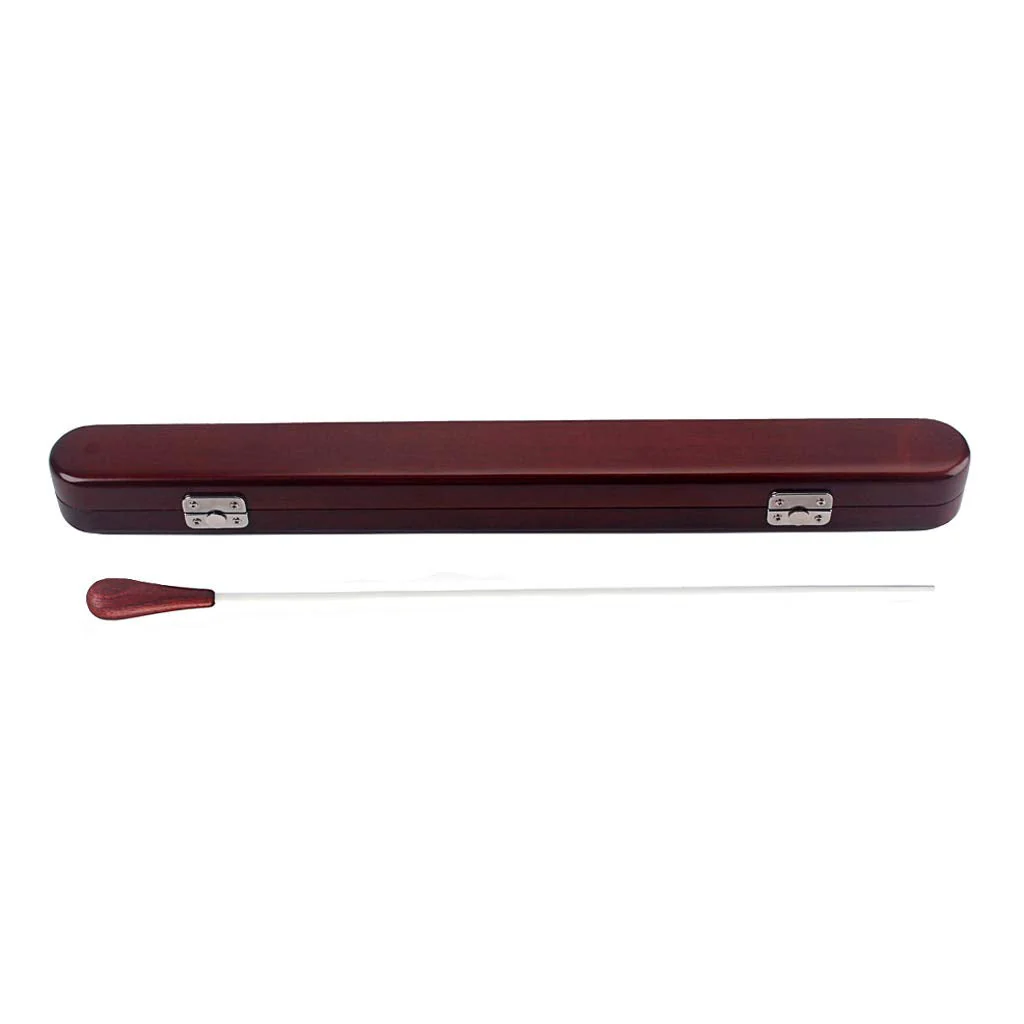 Alnicov Red Wood Conductor Music Baton Wooden Box Case with Baton Handmade Musical Parts - Image 3