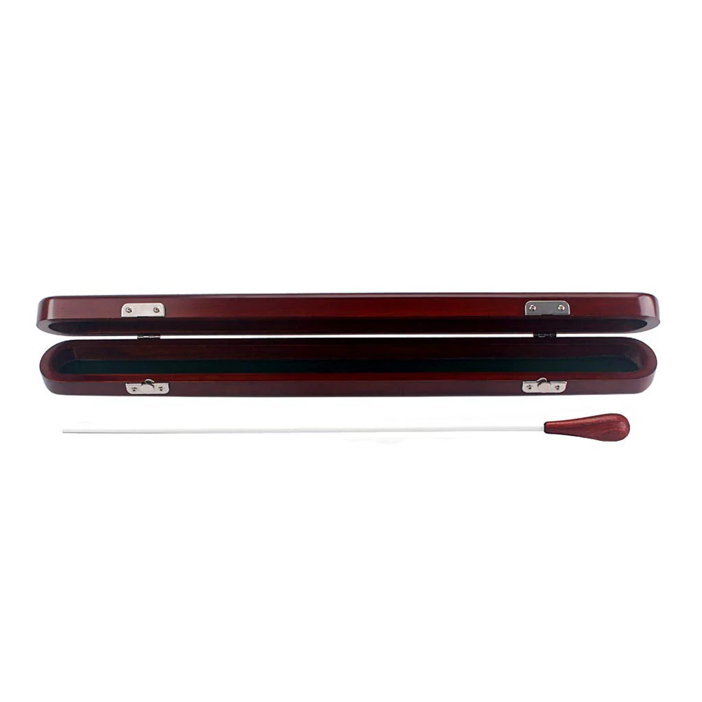 Alnicov Red Wood Conductor Music Baton Wooden Box Case with Baton Handmade Musical Parts - Image 4