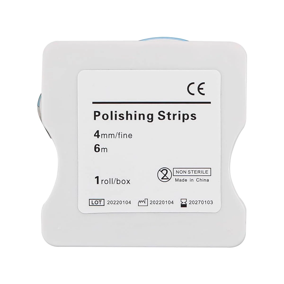 Alnicov Tooth Sandpaper Dental Polishing Strips 4mm Width 6m/Rolls/Box Tooth Sandpaper Interdental Sanding Tools for Polishing Teeth - Image 2