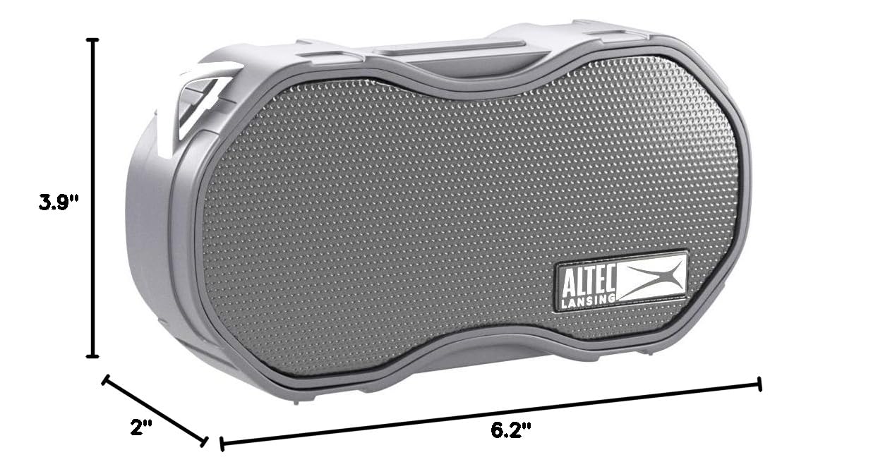 Altec Lansing - Baby Boom Waterproof Bluetooth Speaker, Wireless & Portable for Travel & Outdoor Use, Deep Bass & Loud Sound, 1 Pack (Black) Black - Image 11
