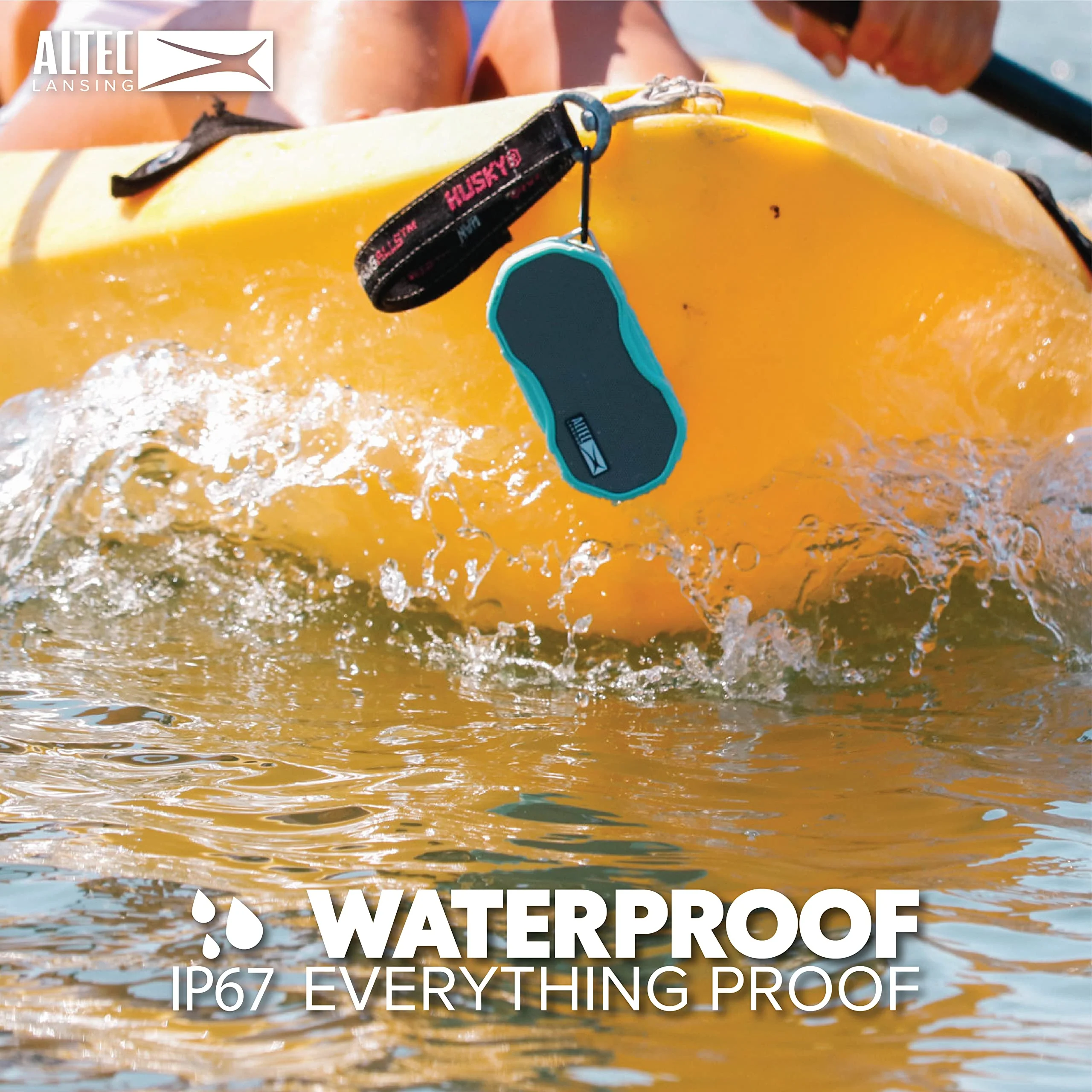 Altec Lansing - Baby Boom Waterproof Bluetooth Speaker, Wireless & Portable for Travel & Outdoor Use, Deep Bass & Loud Sound, 1 Pack (Black) Black - Image 3