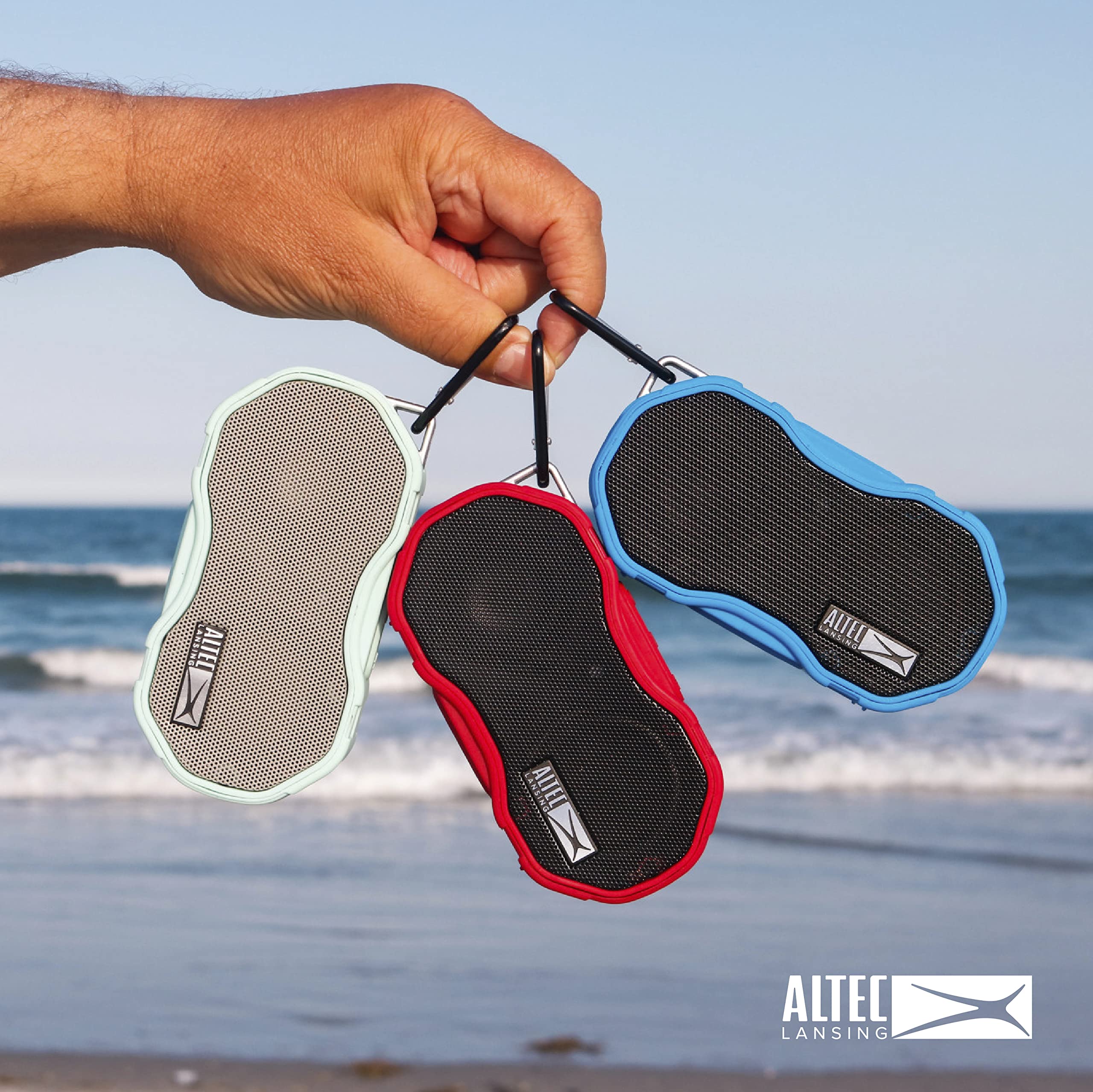 Altec Lansing - Baby Boom Waterproof Bluetooth Speaker, Wireless & Portable for Travel & Outdoor Use, Deep Bass & Loud Sound, 1 Pack (Black) Black - Image 6