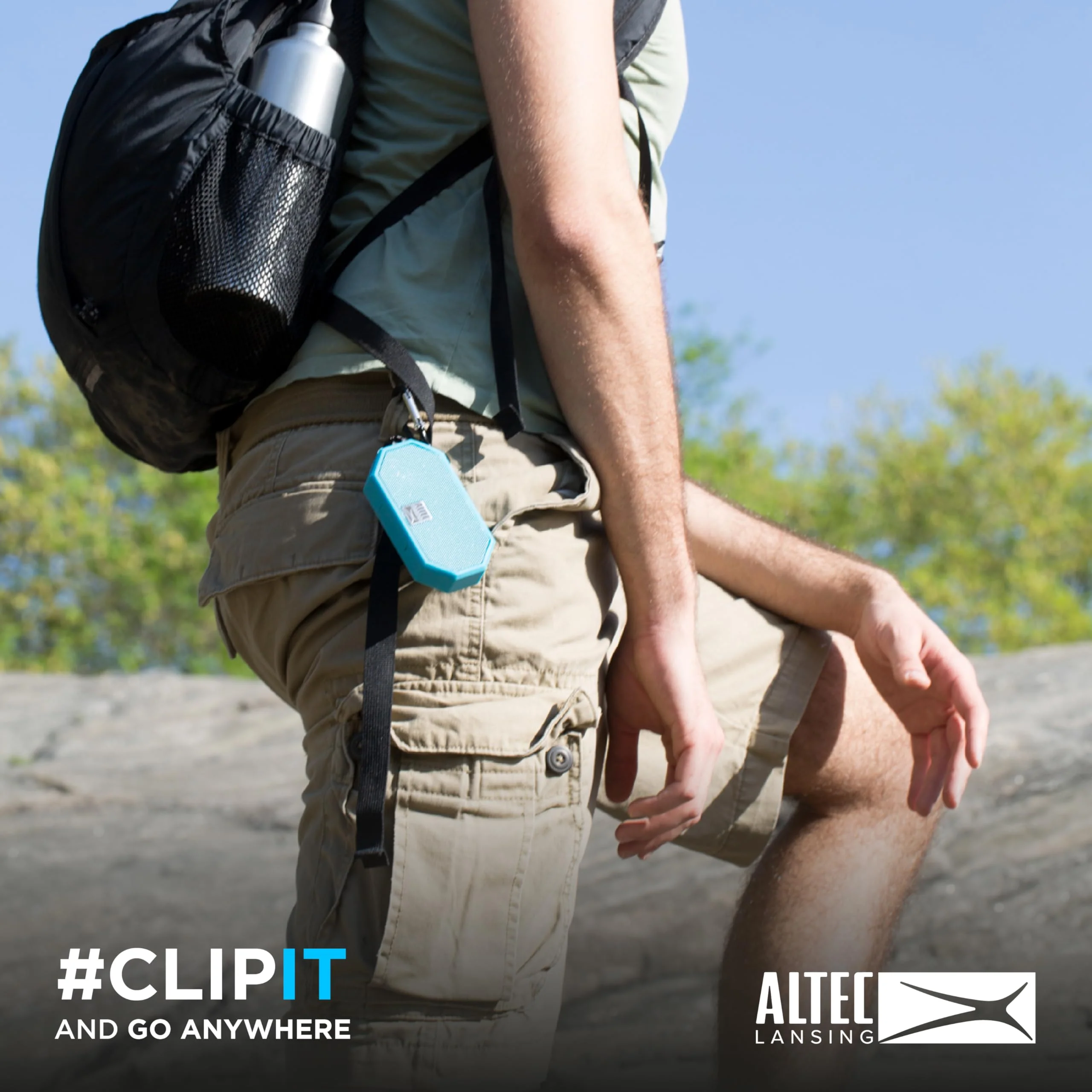 Altec Lansing Mini H2O - Waterproof Bluetooth Speaker, IP67 Certified & Floats in Water, Compact & Portable Speaker for Hiking, Camping, Pool, and Beach Mint - Image 6