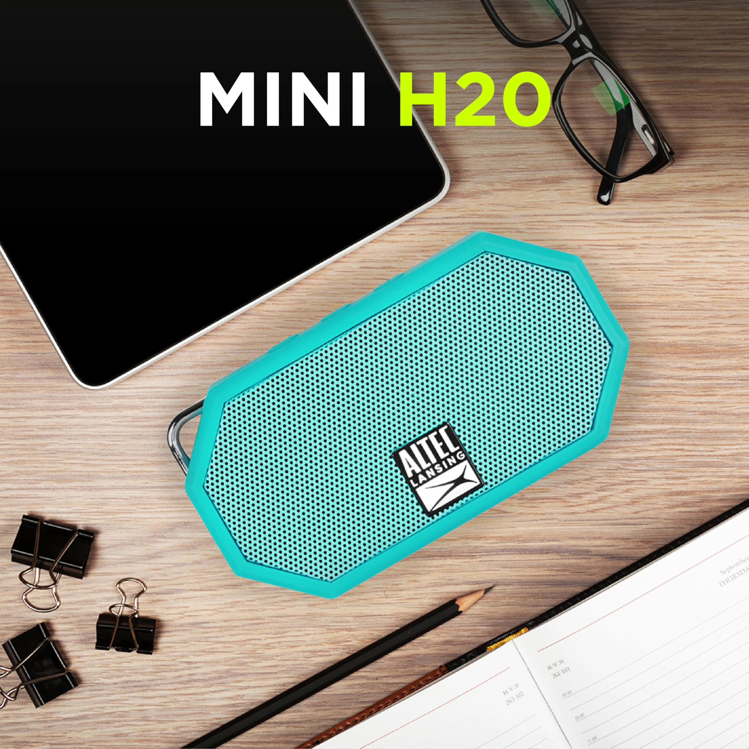 Altec Lansing Mini H2O - Waterproof Bluetooth Speaker, IP67 Certified & Floats in Water, Compact & Portable Speaker for Hiking, Camping, Pool, and Beach Mint - Image 7