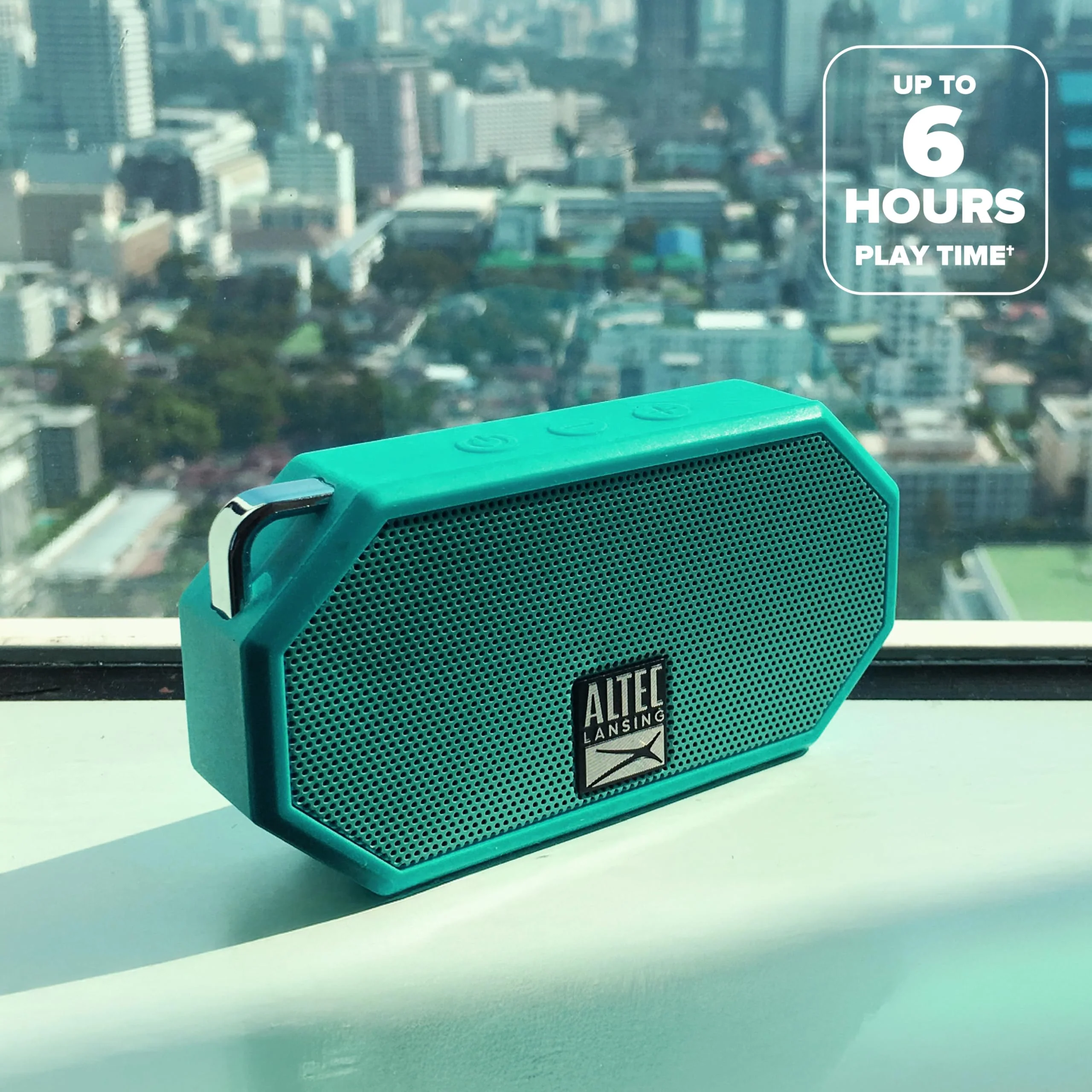 Altec Lansing Mini H2O - Waterproof Bluetooth Speaker, IP67 Certified & Floats in Water, Compact & Portable Speaker for Hiking, Camping, Pool, and Beach Mint - Image 8