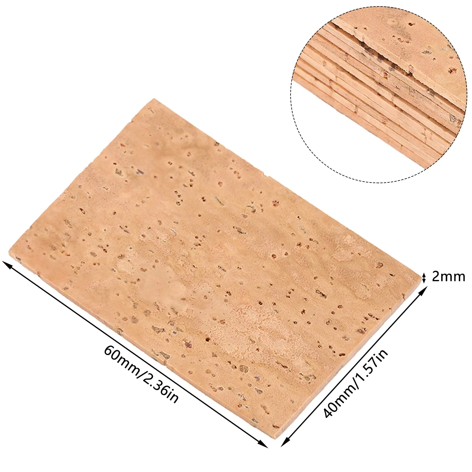 Alto Sax Neck Cork, 10pcs Saxophone Neck Cork, Universal Sax Joint Cork Sheet, Saxophone Cork Replacement Kit for Alto/Soprano/Tenor Saxophone - Image 2