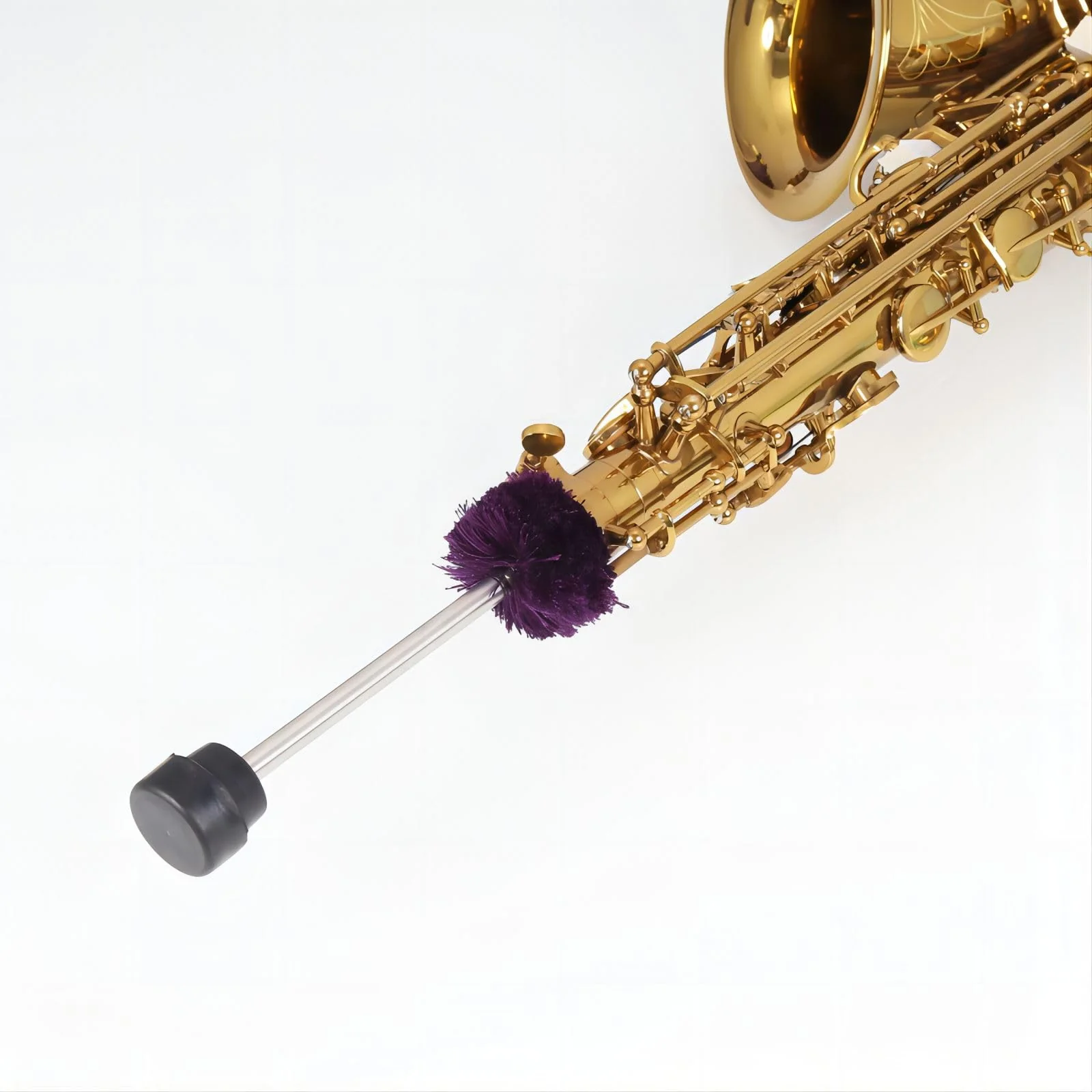 Alto Saxophone Sax Cleaning Brush Duster Cleaner Maintain Care Tool,Stretchable Length 3 Sections - Image 5