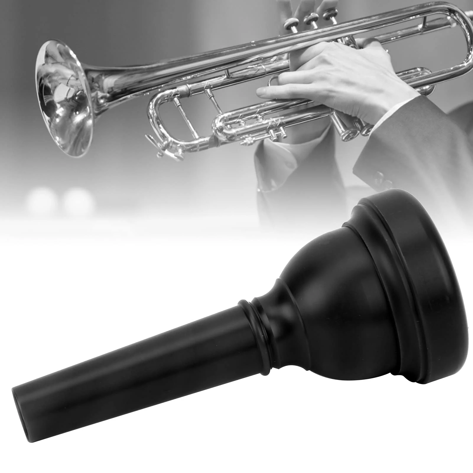 Alto Trombones Mouth, Lightweight Trombone Mouthpiece ABS Plastic Detachable Nozzle MT‑22 for Beginners Gift Professonal Musical Instruments Exercising(black) - Image 6